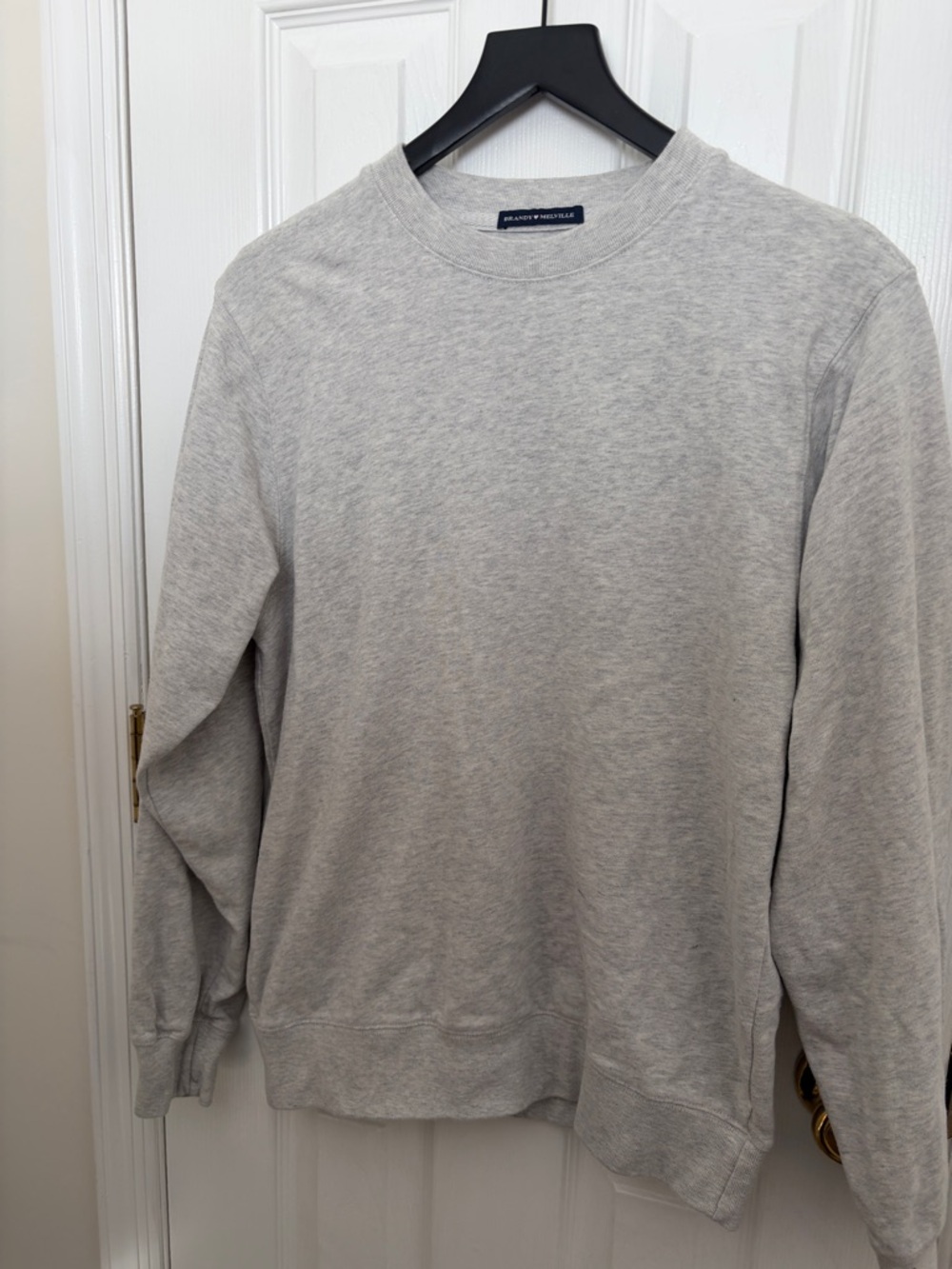 Brandy Melville Heather Gray Crew Sweatshirt